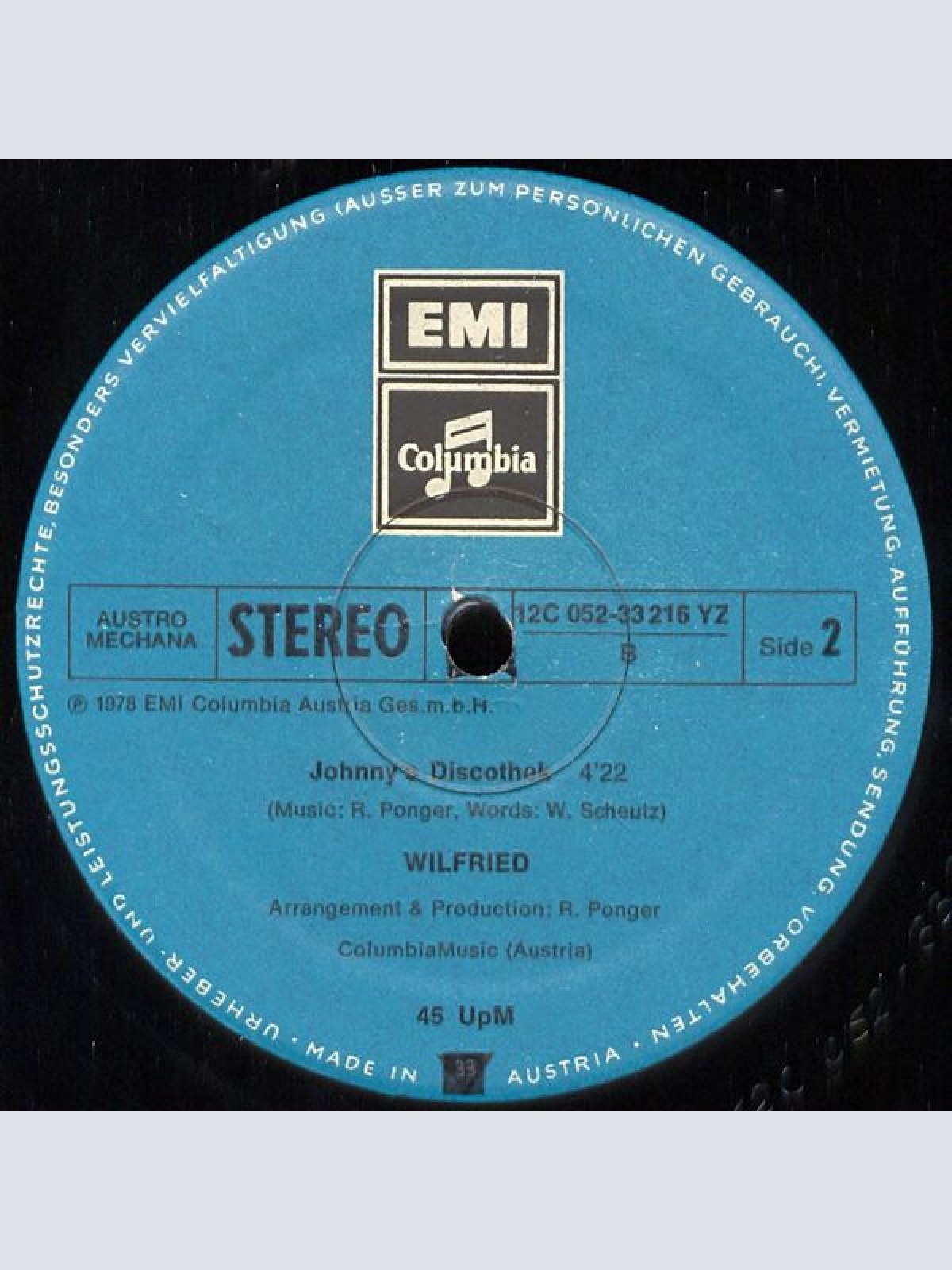 Vinyl / Wilfried - Nights In The City / Johnny's Discothek