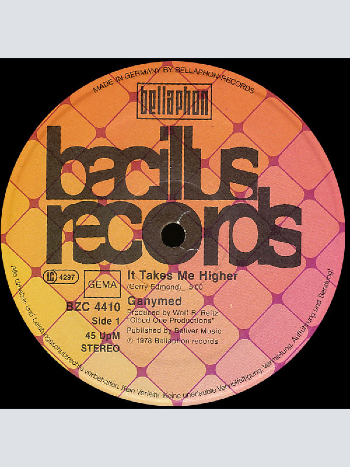 Vinyl / Ganymed - It Takes Me Higher