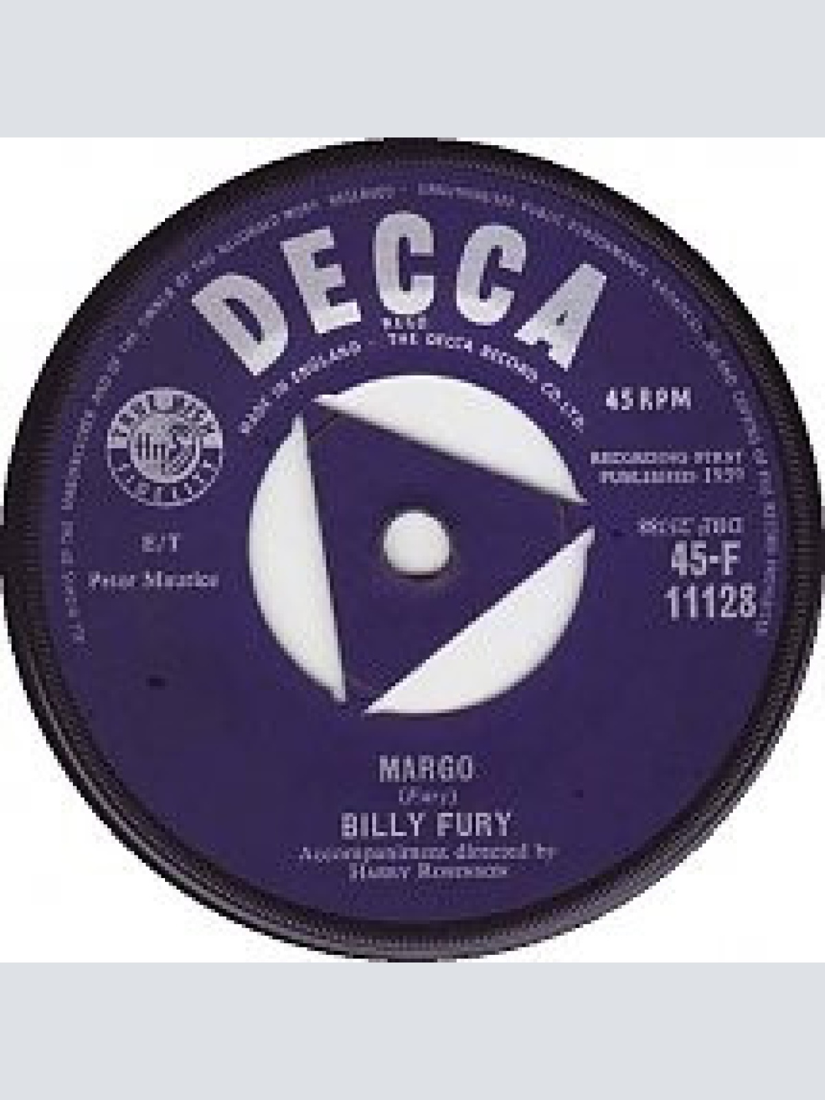 Vinyl / Billy Fury - Margo