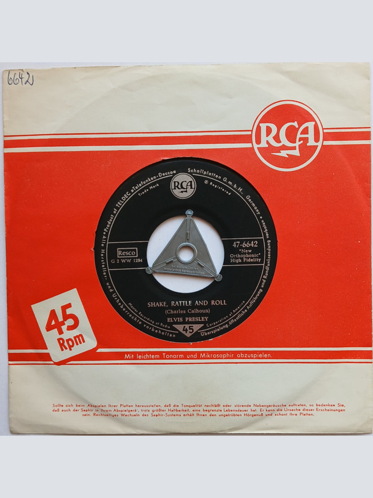 Vinyl / Elvis Presley - Shake, Rattle And Roll / Lawdy Miss Clawdy