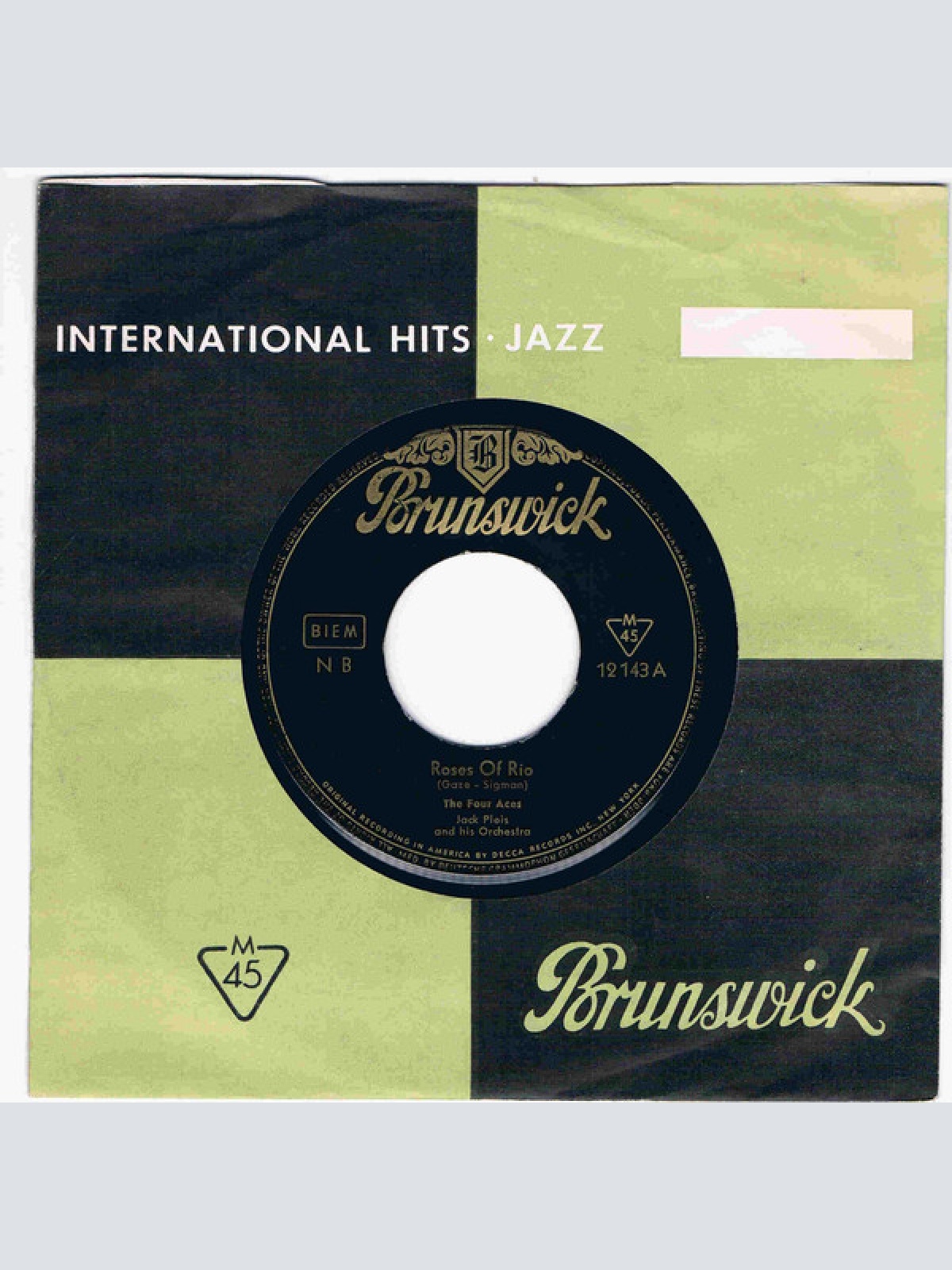 Vinyl / The Four Aces - Roses Of Rio / Saturday Swing Out