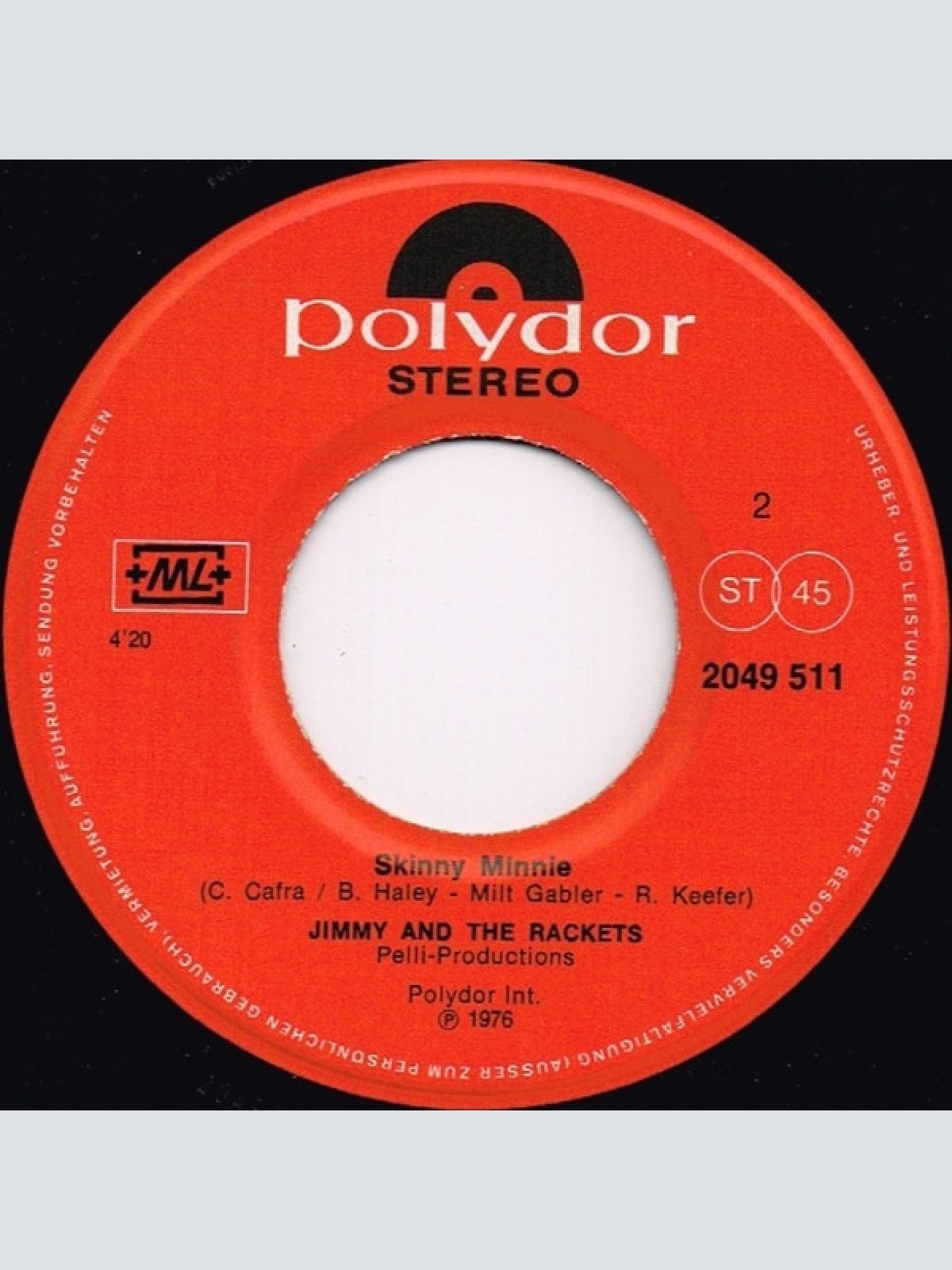 Vinyl / Jimmy And The Rackets* - I Like Rock'n'Roll