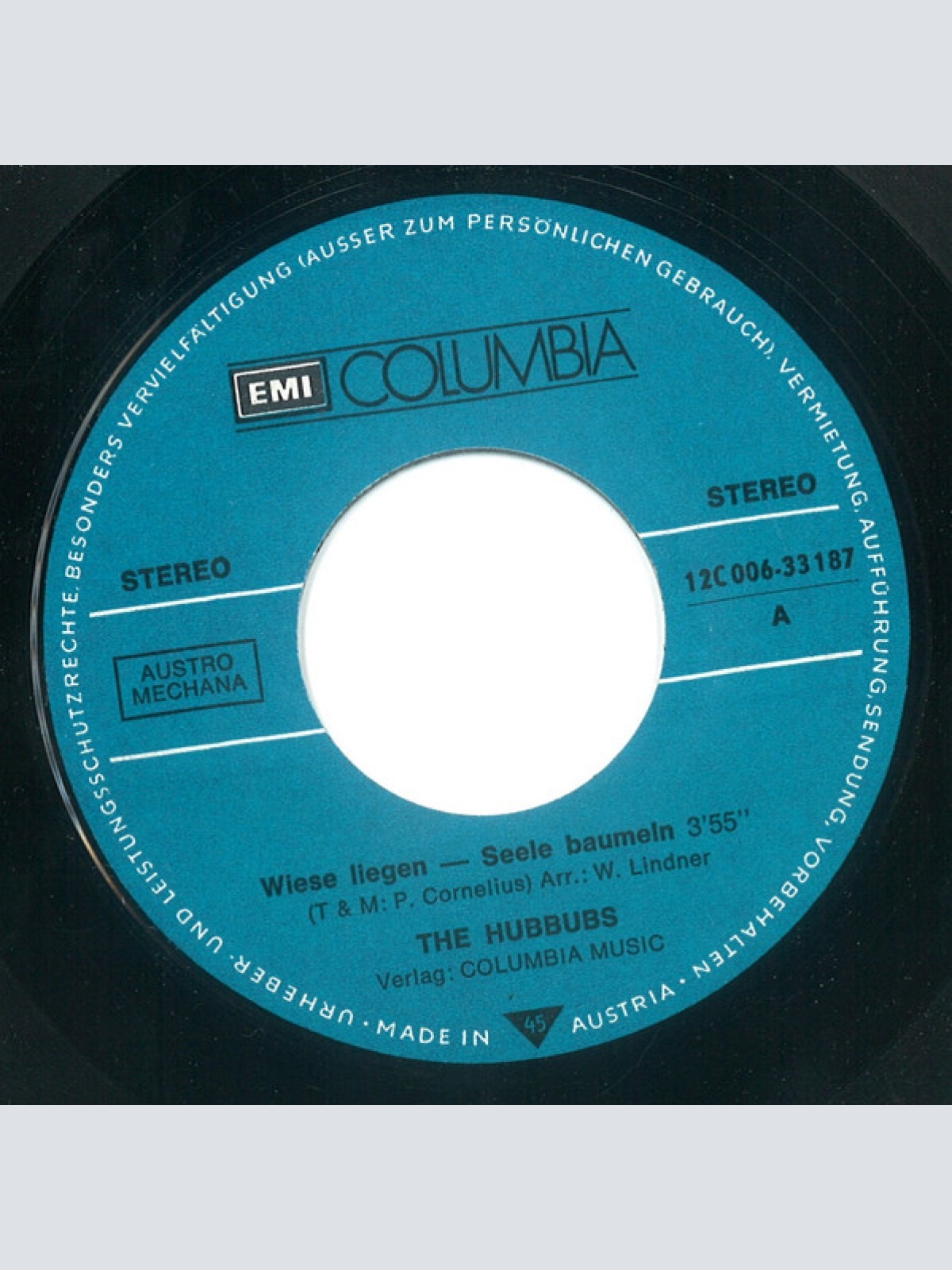 Vinyl / The Hubbubs - Wiese Liegen, Seele Baumeln / Oh, Amanda