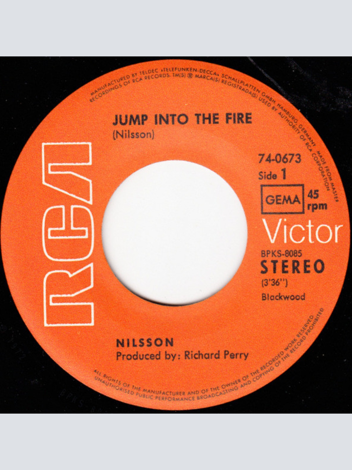 Vinyl / Nilsson* - Jump Into The Fire