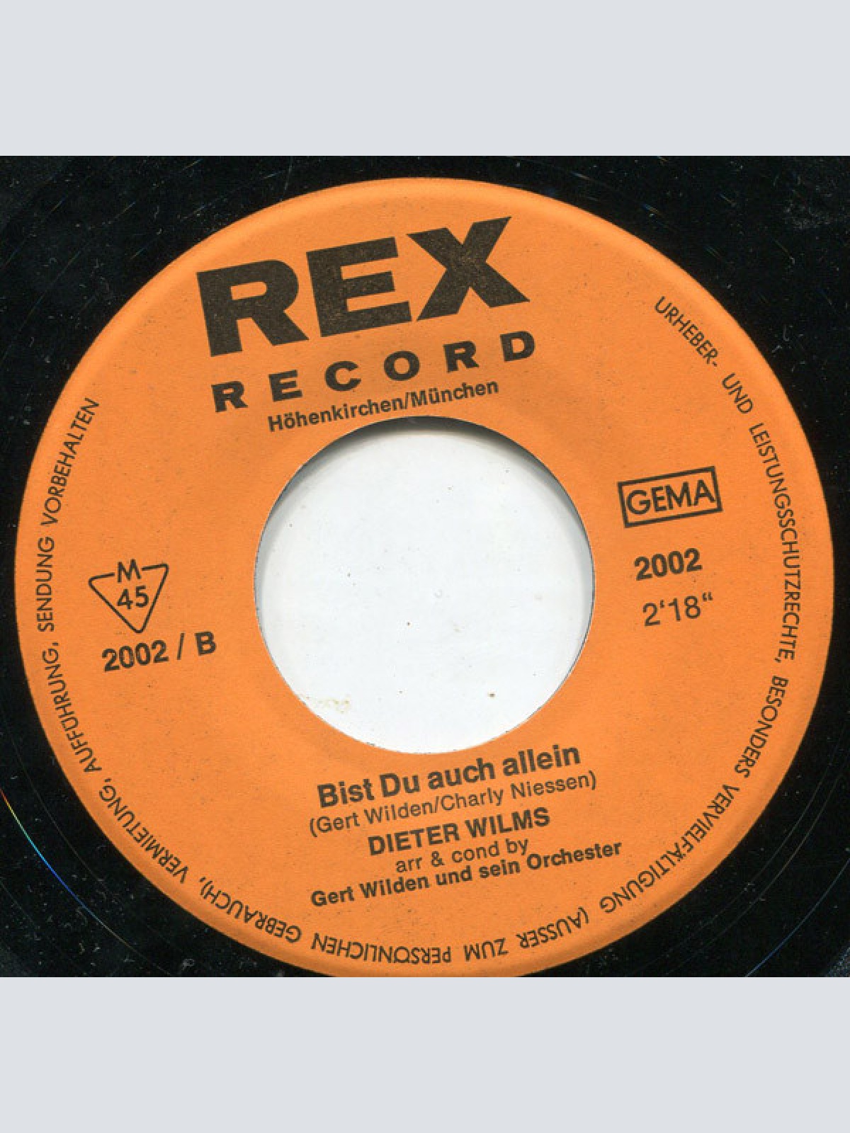 Vinyl / Dieter Wilms - Alle Leute Bleiben Steh'n