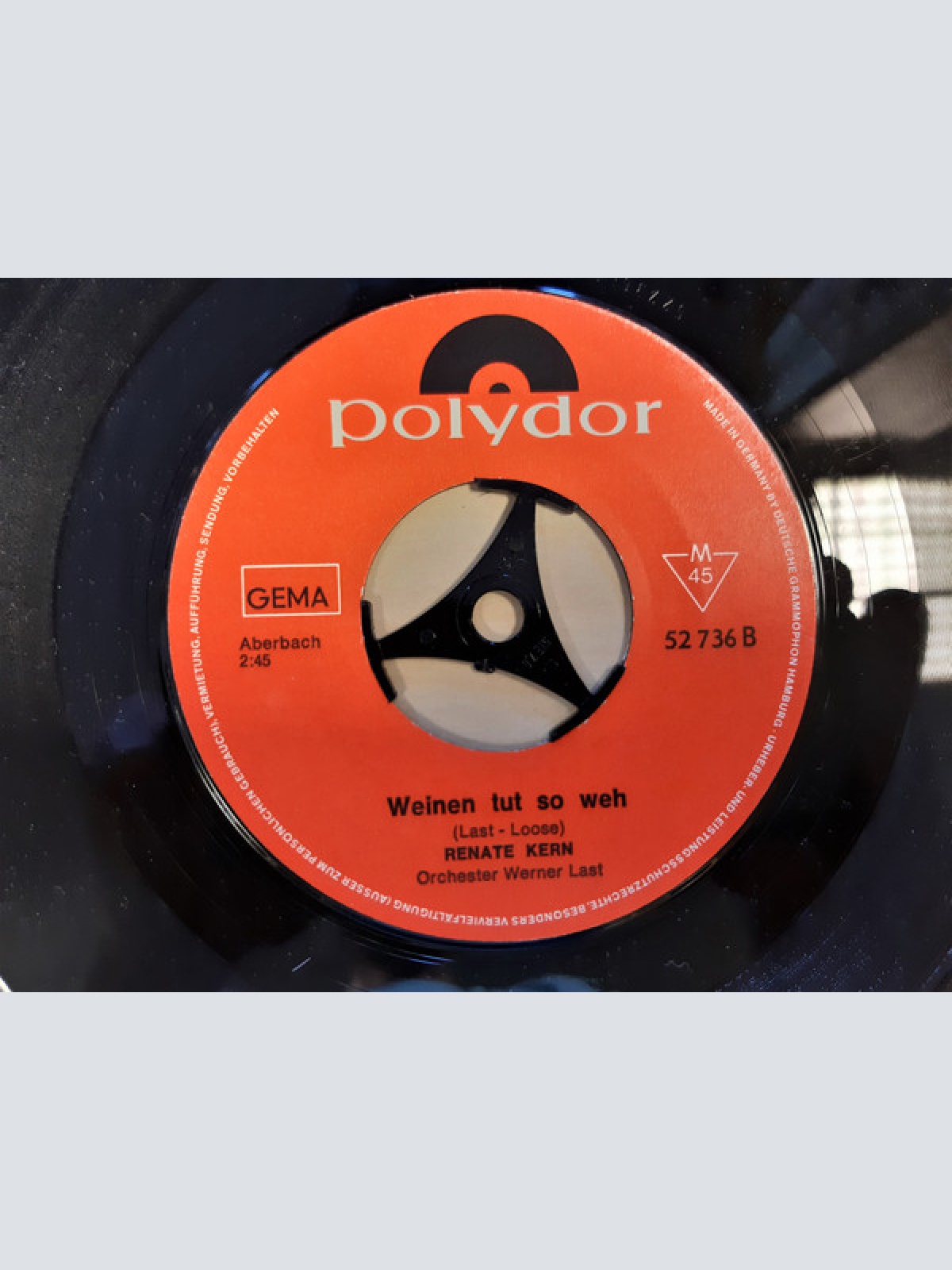 Vinyl / Renate Kern - Laß Den Dummen Kummer / Weinen Tut So Weh