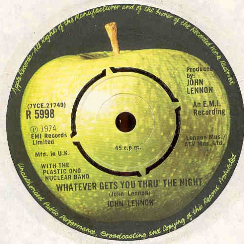 Vinyl / John Lennon - Whatever Gets You Thru' The Night