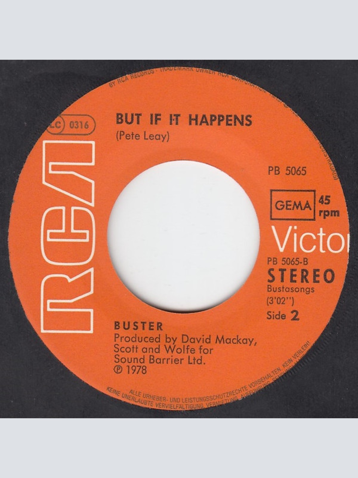 Vinyl / Buster (2) - She Ain't My Baby