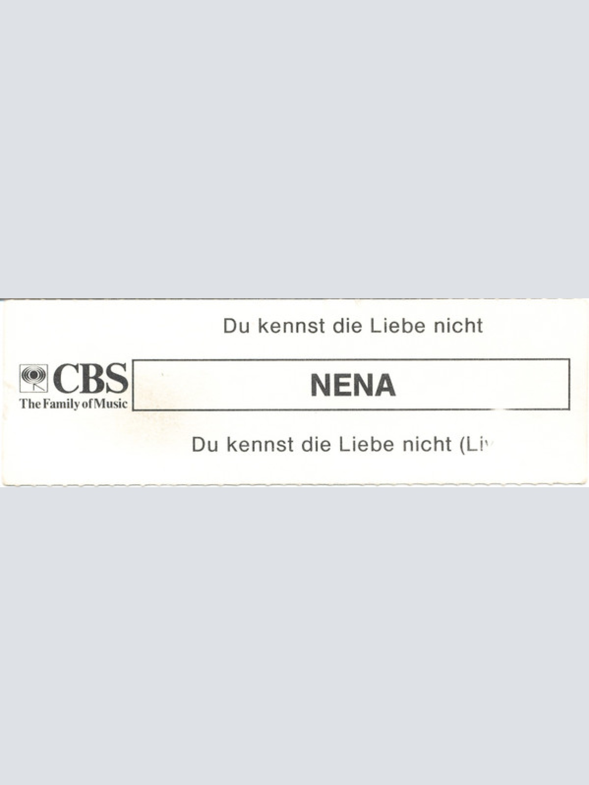 Vinyl / Nena - Du Kennst Die Liebe Nicht