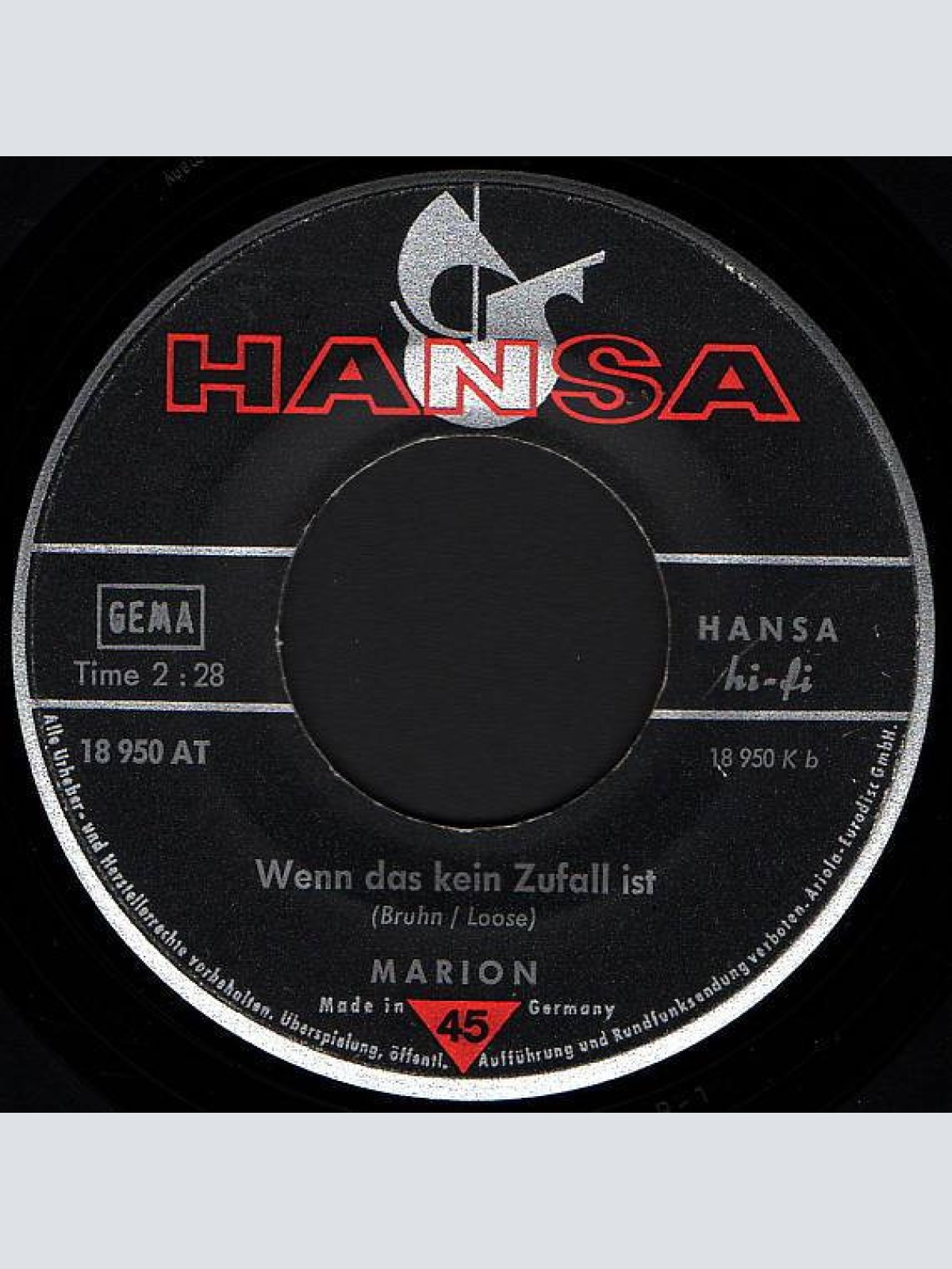 Vinyl / Marion* - Mach Nicht Die Tür Zu