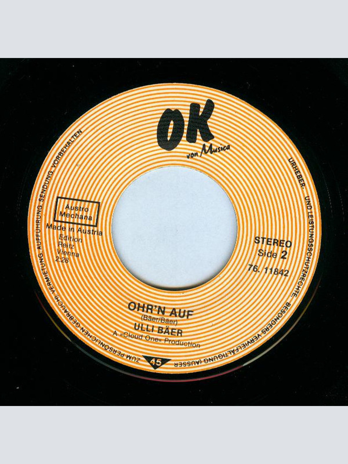 Vinyl / Ulli Bäer - I Catch You / Ohren Auf