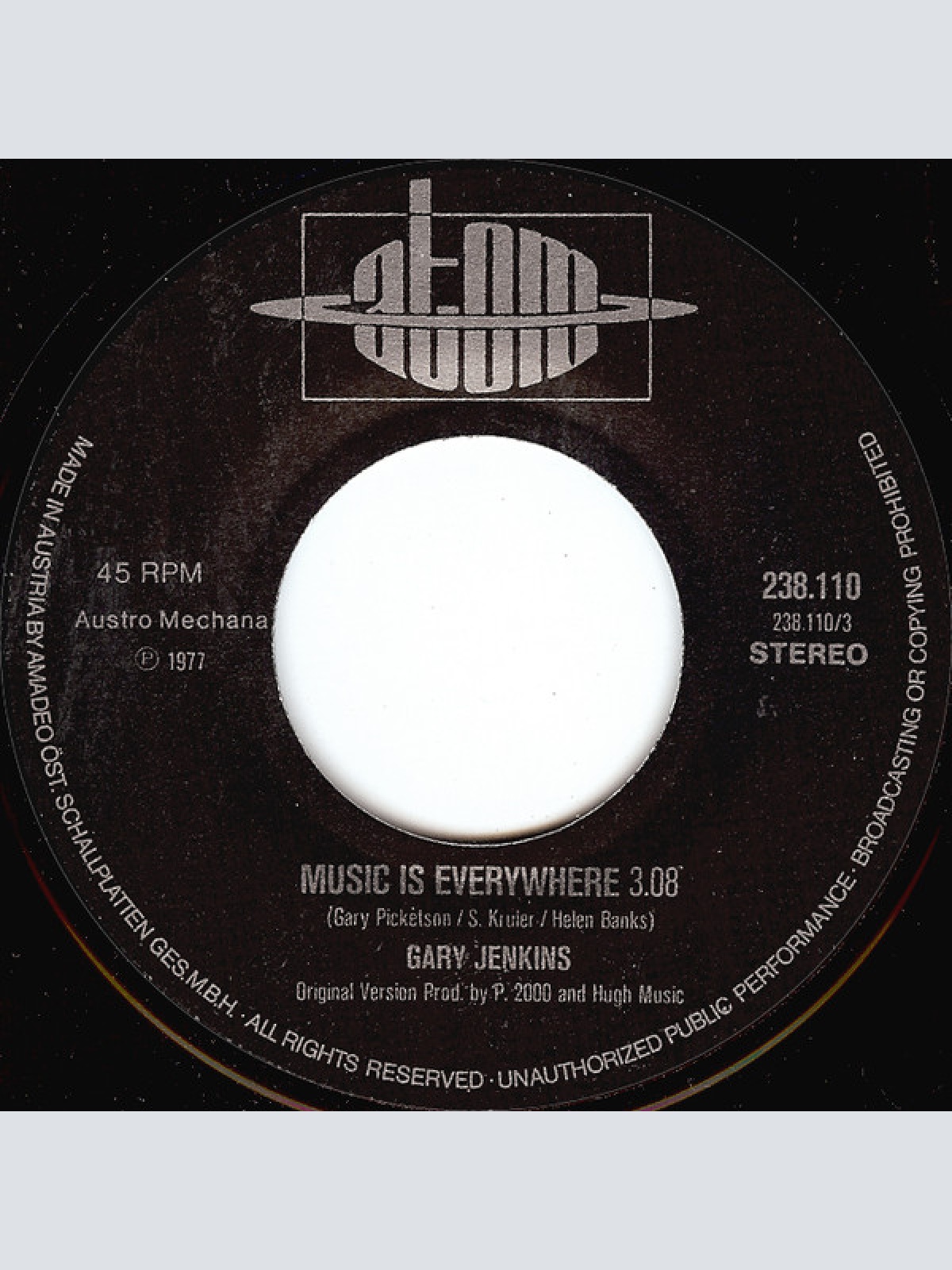 Vinyl / Gary Jenkins - Music Is Everywhere