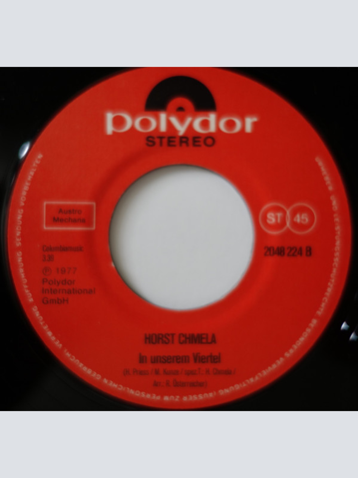 Vinyl / Horst Chmela - Die Gassenkinder