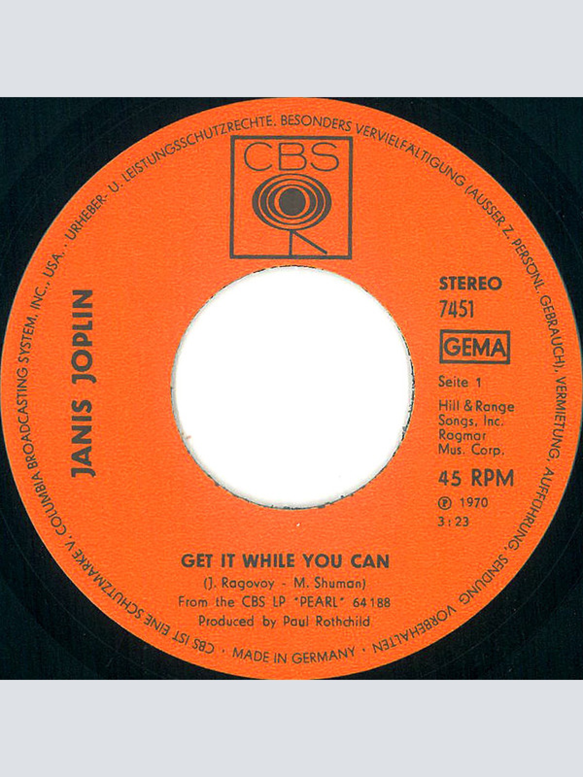 Vinyl / Janis Joplin - Get It While You Can