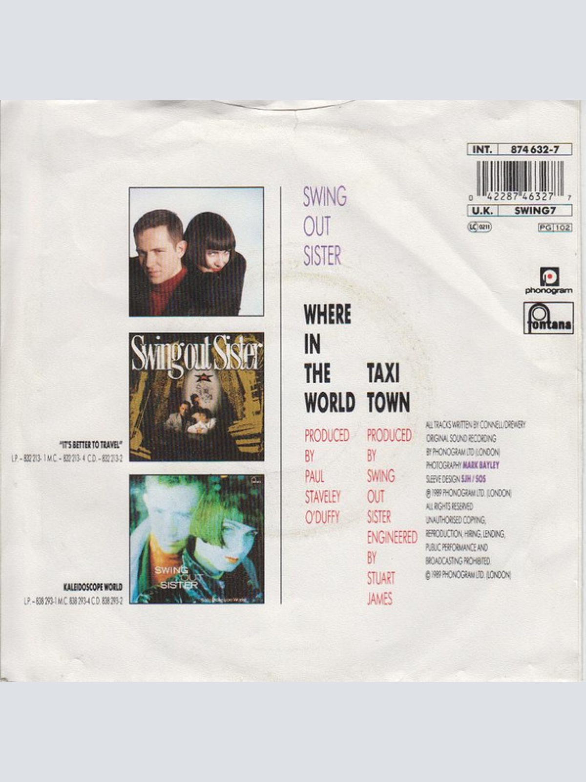 Vinyl / Swing Out Sister - Where In The World