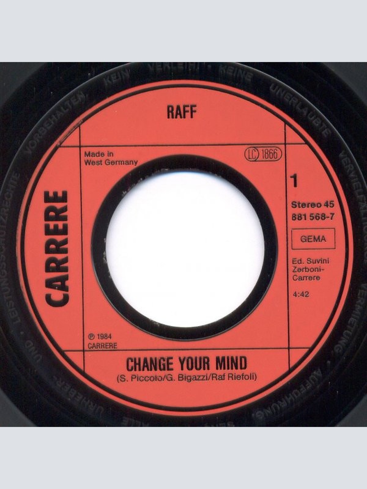 Vinyl / Raff* - Change Your Mind