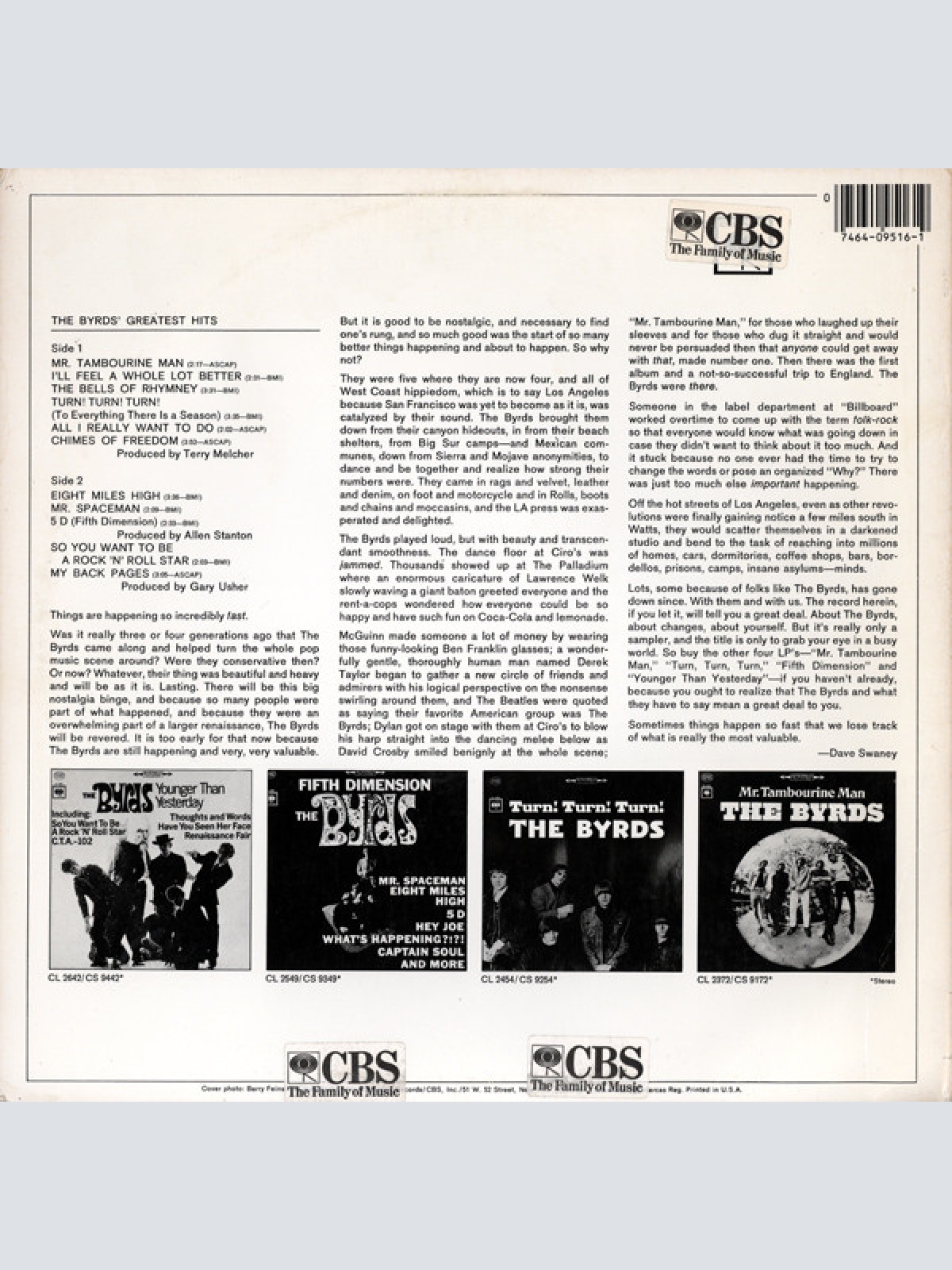 Vinyl / The Byrds - Greatest Hits