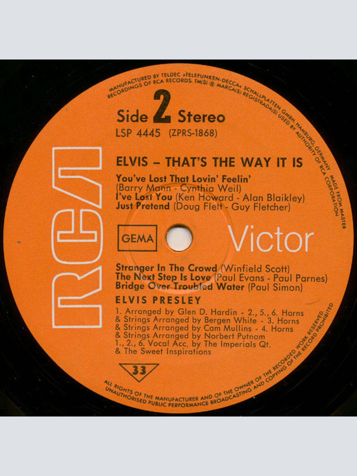 Vinyl / Elvis Presley - That's The Way It Is