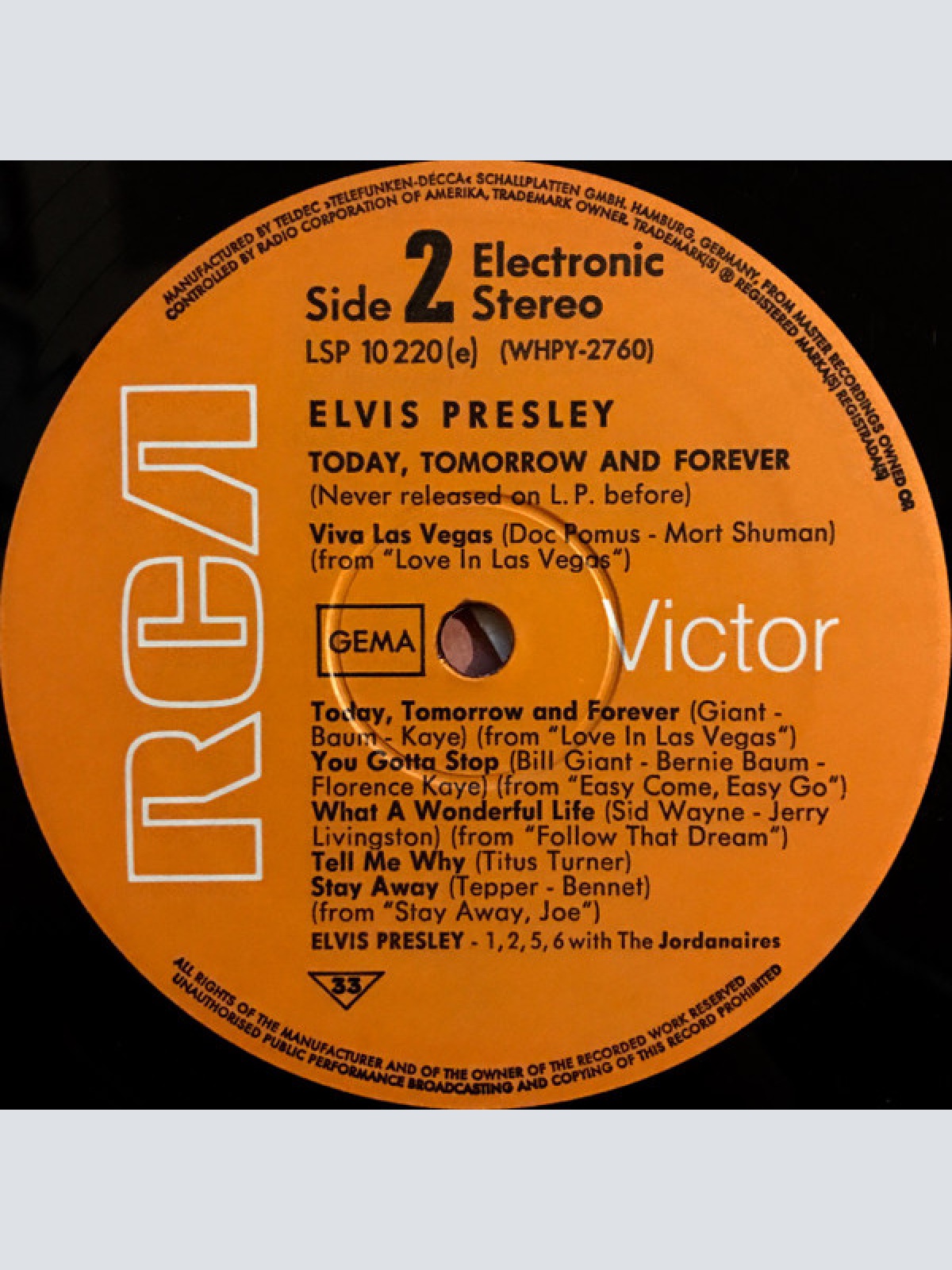 Vinyl / Elvis Presley - Today, Tomorrow And Forever