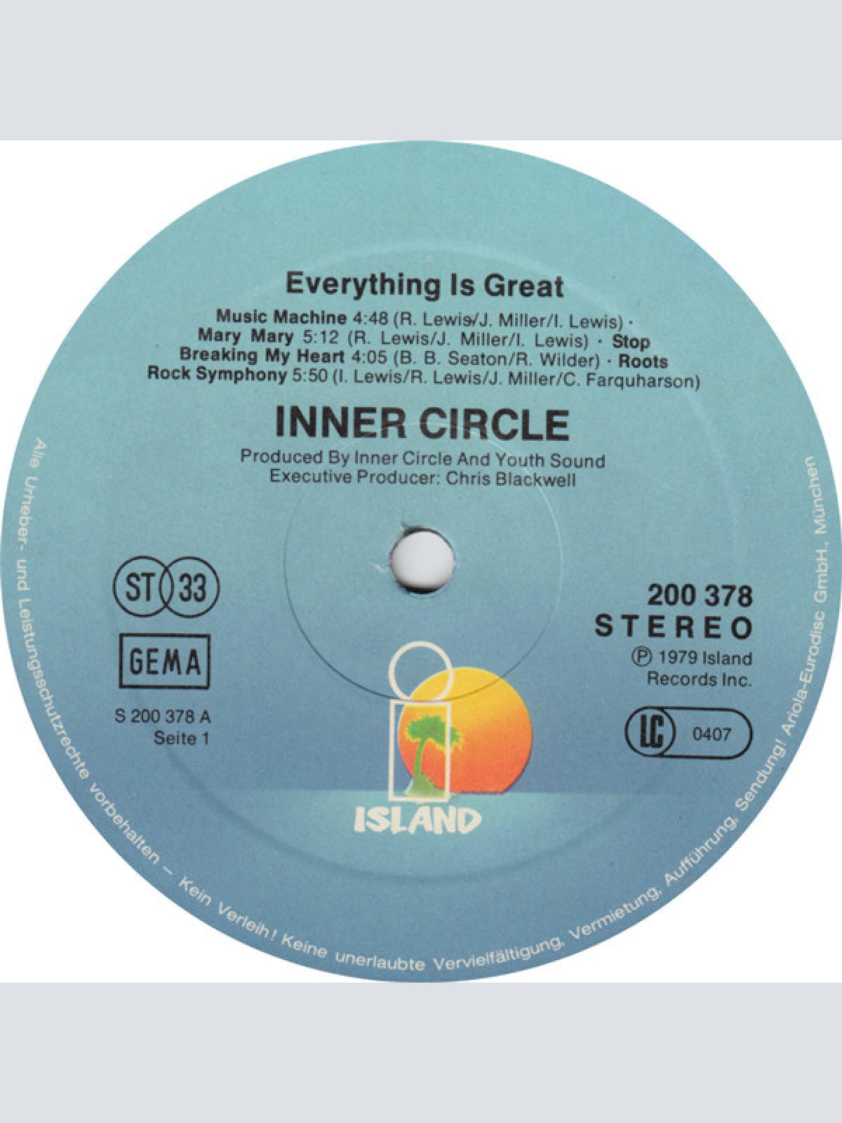 Vinyl / Inner Circle - Everything Is Great