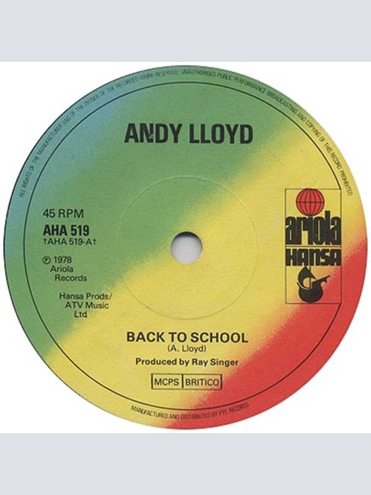 Vinyl / Andy Lloyd - Back To School