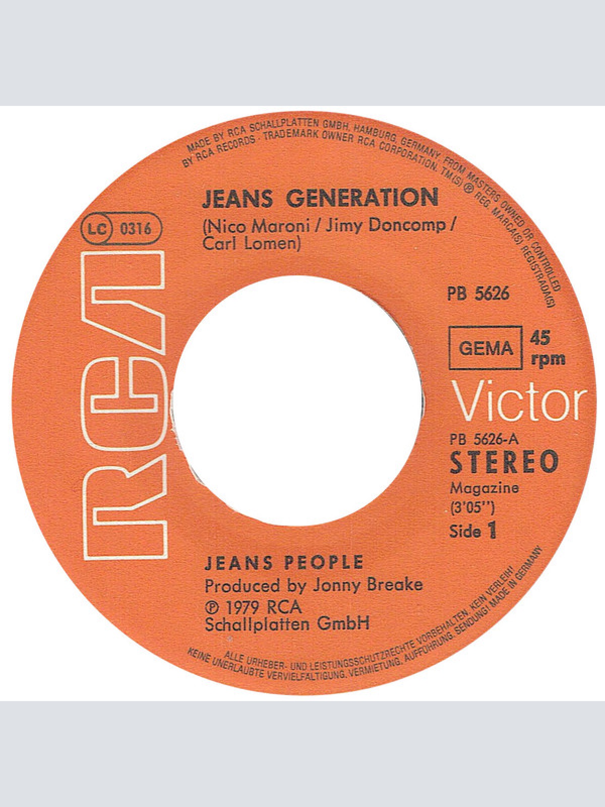 Vinyl / Jeans People - Jeans Generation