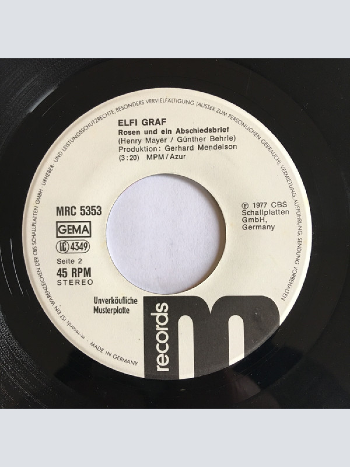 Vinyl / Elfi Graf - Sommerwind