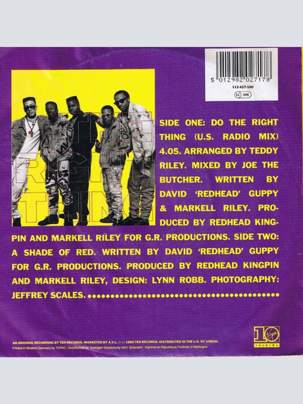 Vinyl / Redhead Kingpin And The F.B.I.* - Do The Right Thing