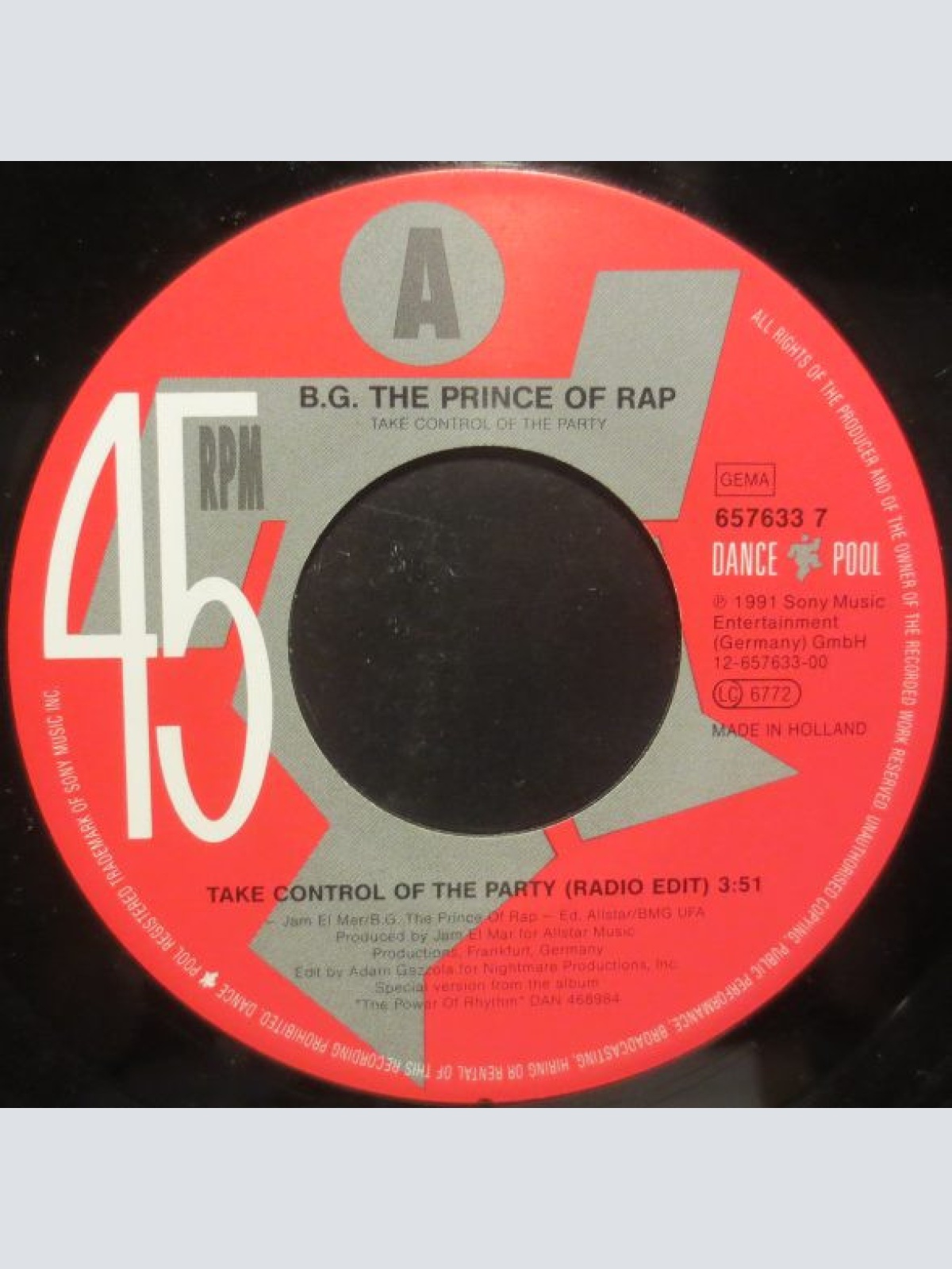 Vinyl / B.G. The Prince Of Rap - Take Control Of The Party