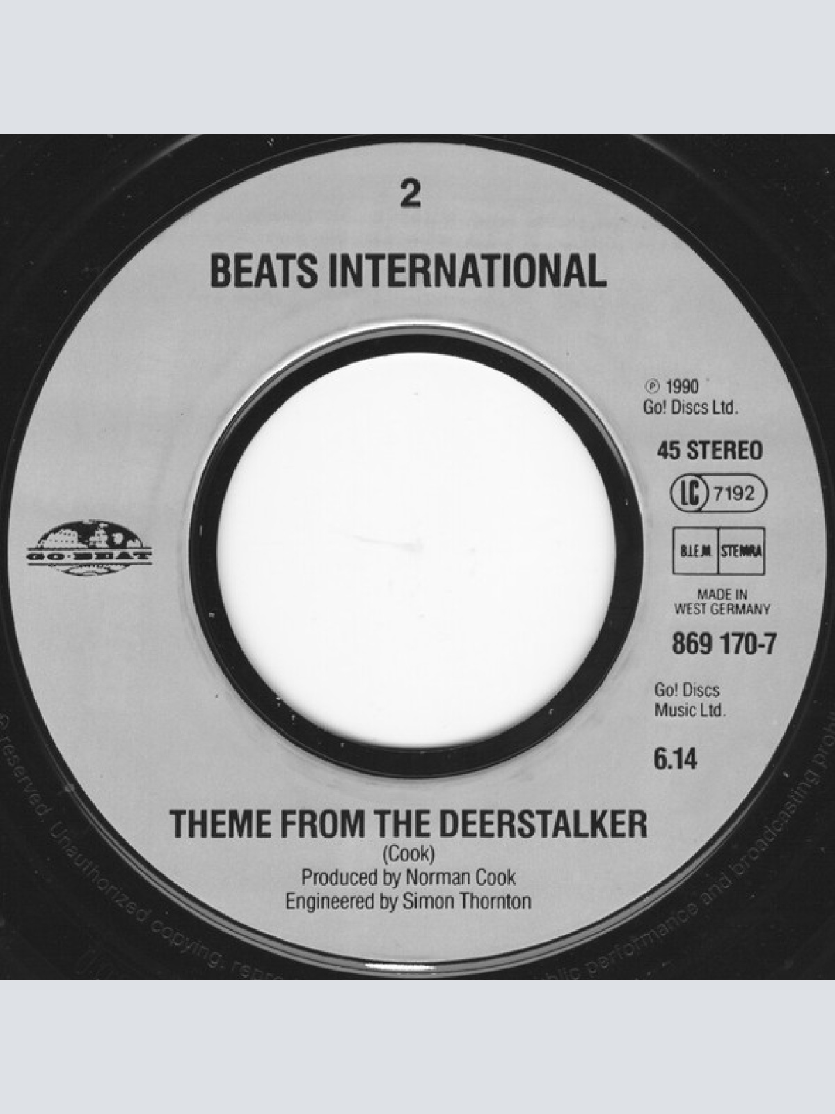 Vinyl / Beats International - Burundi Blues