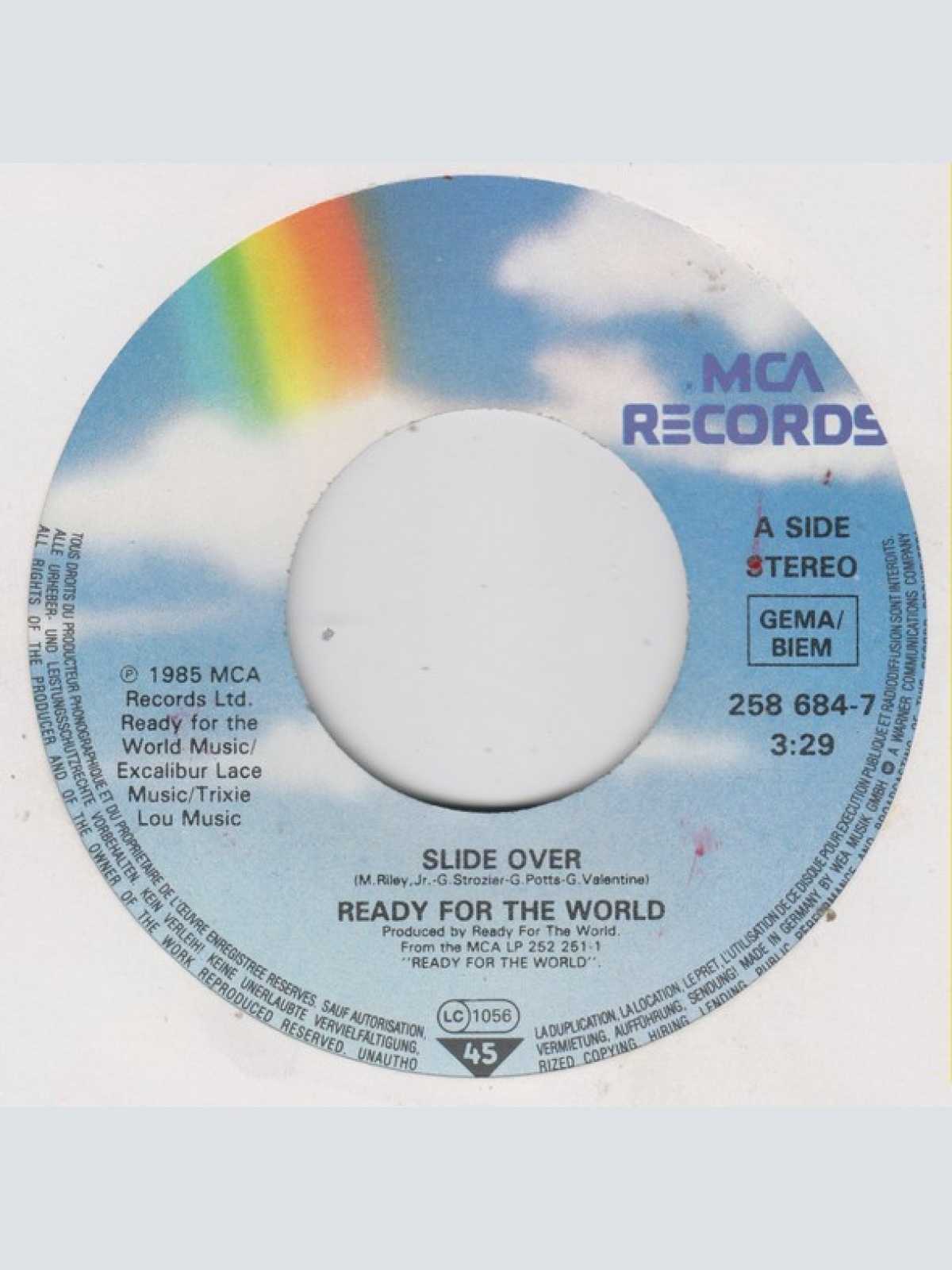 Vinyl / Ready For The World - Slide Over