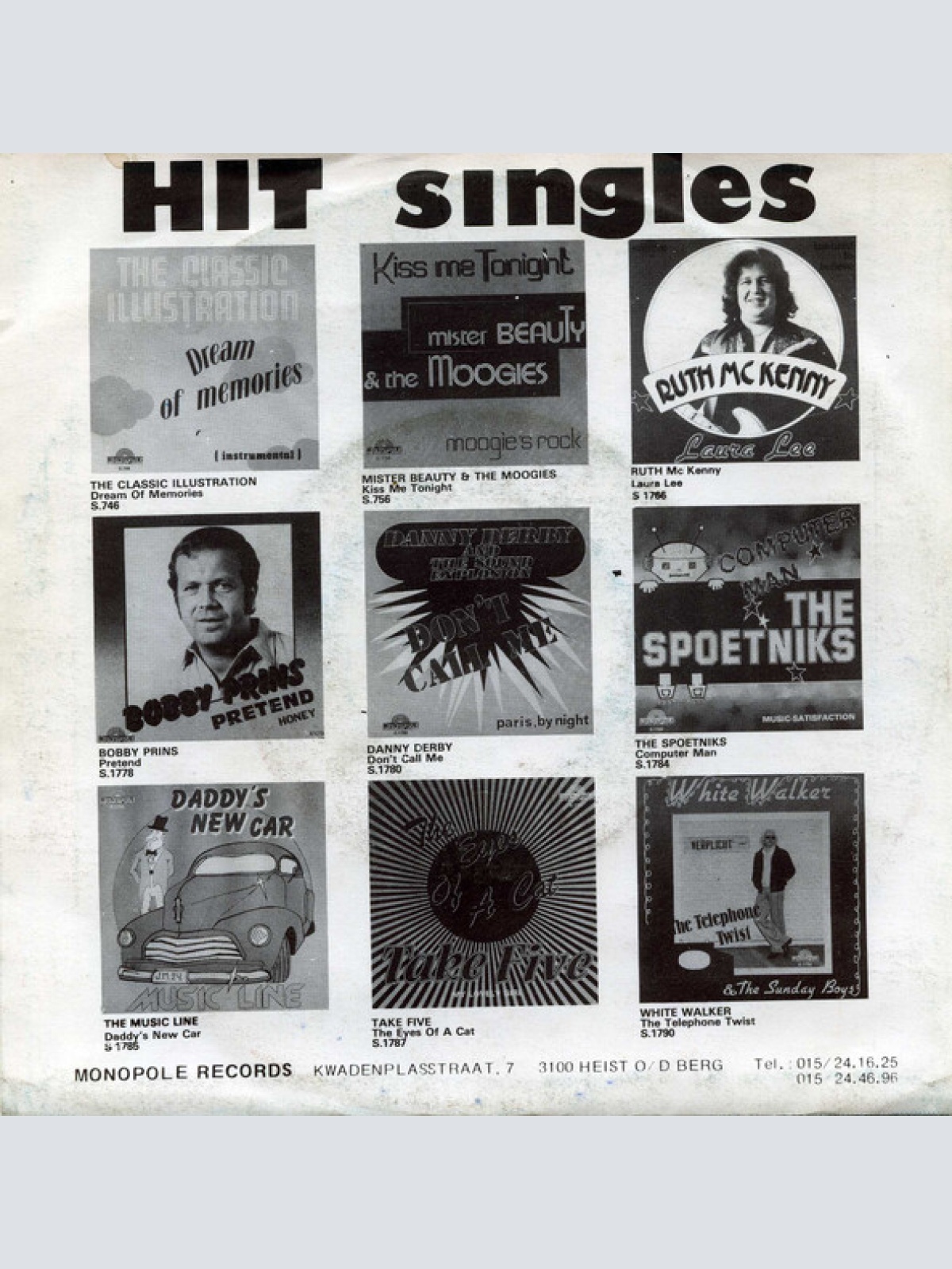 Vinyl / Louis Smeets - The Shape I'm In / Big Bopper