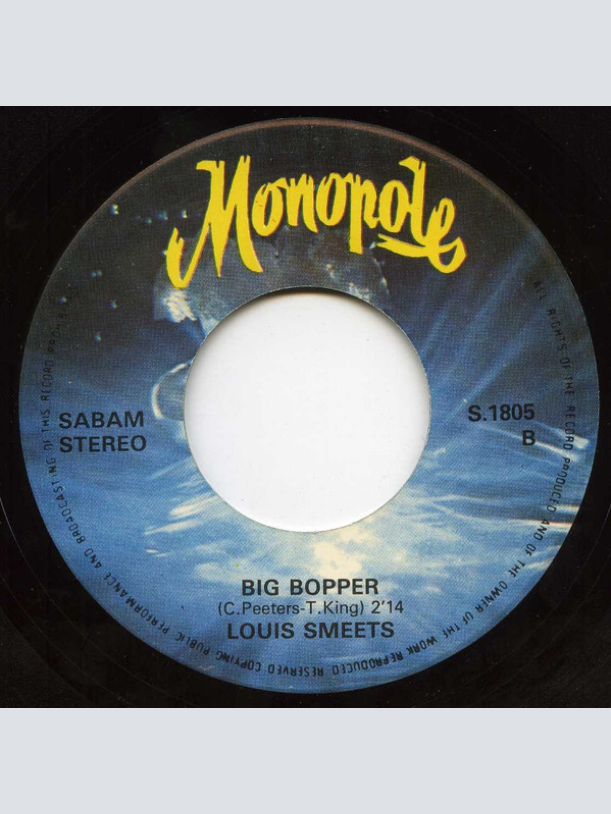 Vinyl / Louis Smeets - The Shape I'm In / Big Bopper