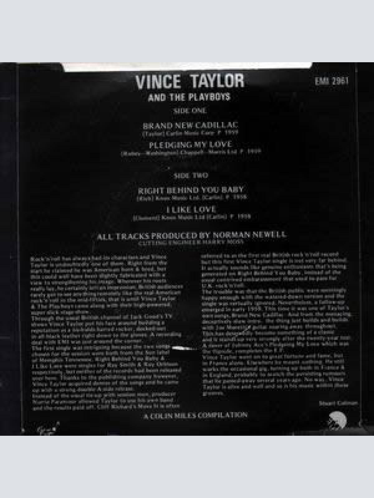 Vinyl / Vince Taylor And The Playboys* - Vince Taylor And The Playboys