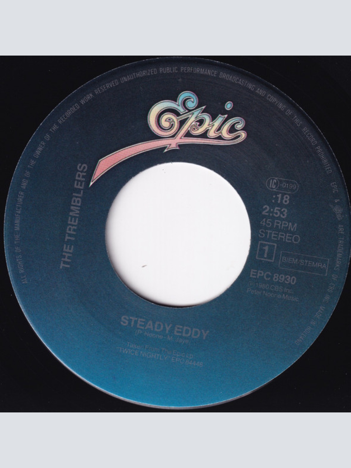Vinyl / Tremblers* - Steady Eddy