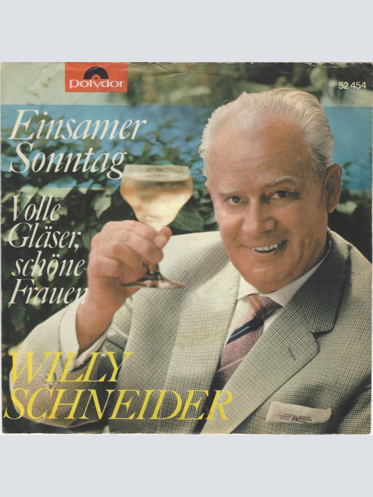 Vinyl / Willy Schneider - Einsamer Sonntag