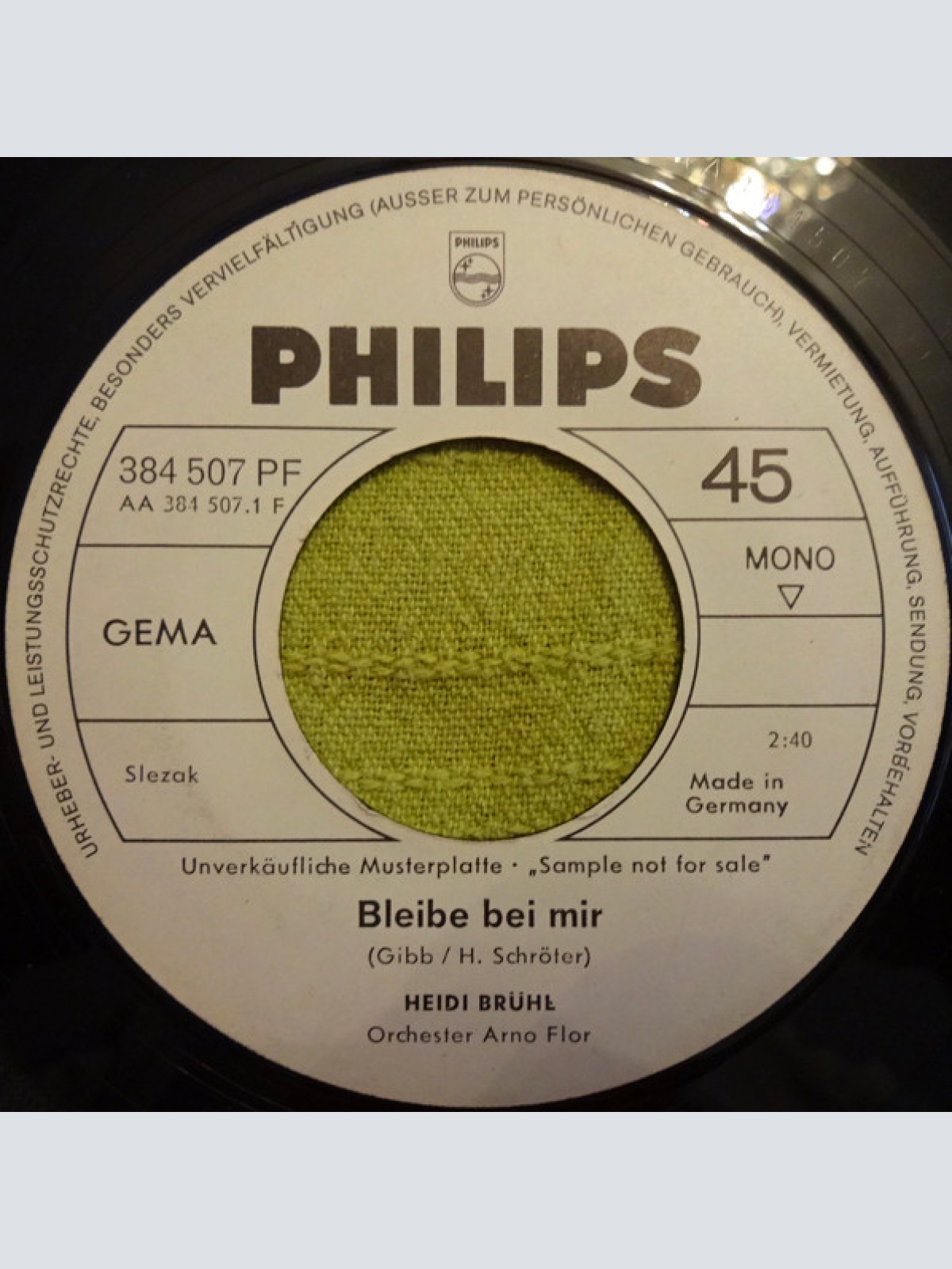 Vinyl / Heidi Brühl - Bleibe Bei Mir / La Banda