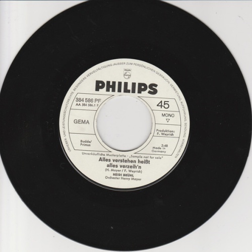 Vinyl / Heidi Brühl - Alles Verstehen Heißt Alles Verzeih'n