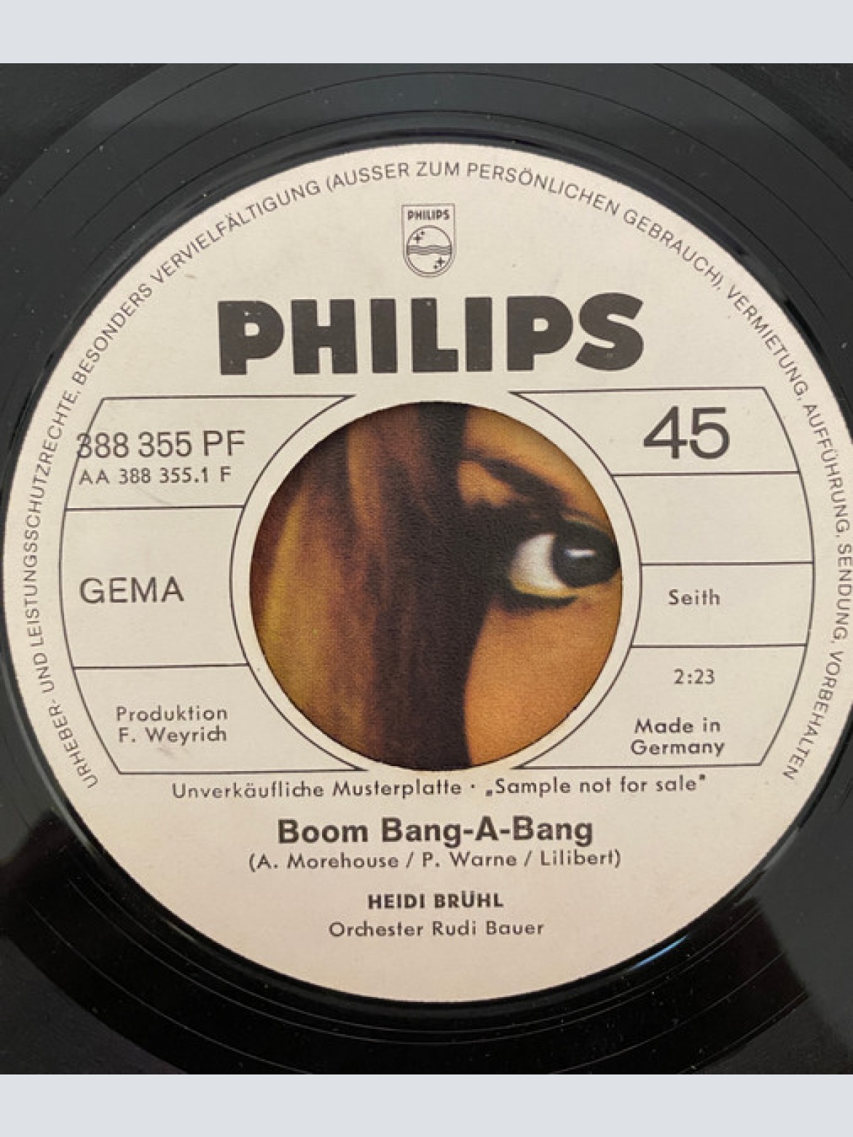 Vinyl / Heidi Brühl - Boom Bang-A-Bang / Der Himmel Weint Freudentränen