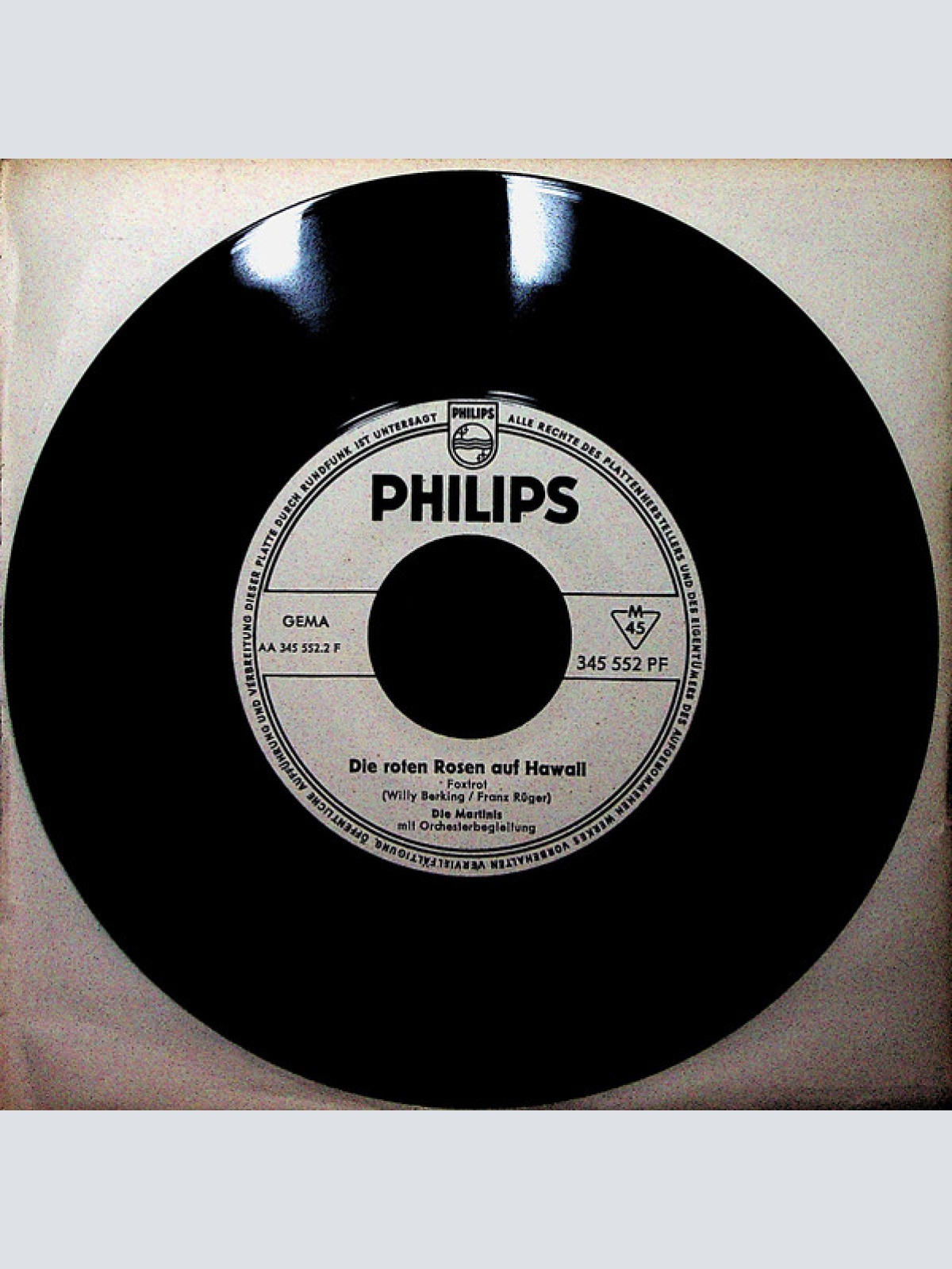 Vinyl / Die Martinis - Heut' Oder Nie, Angelina