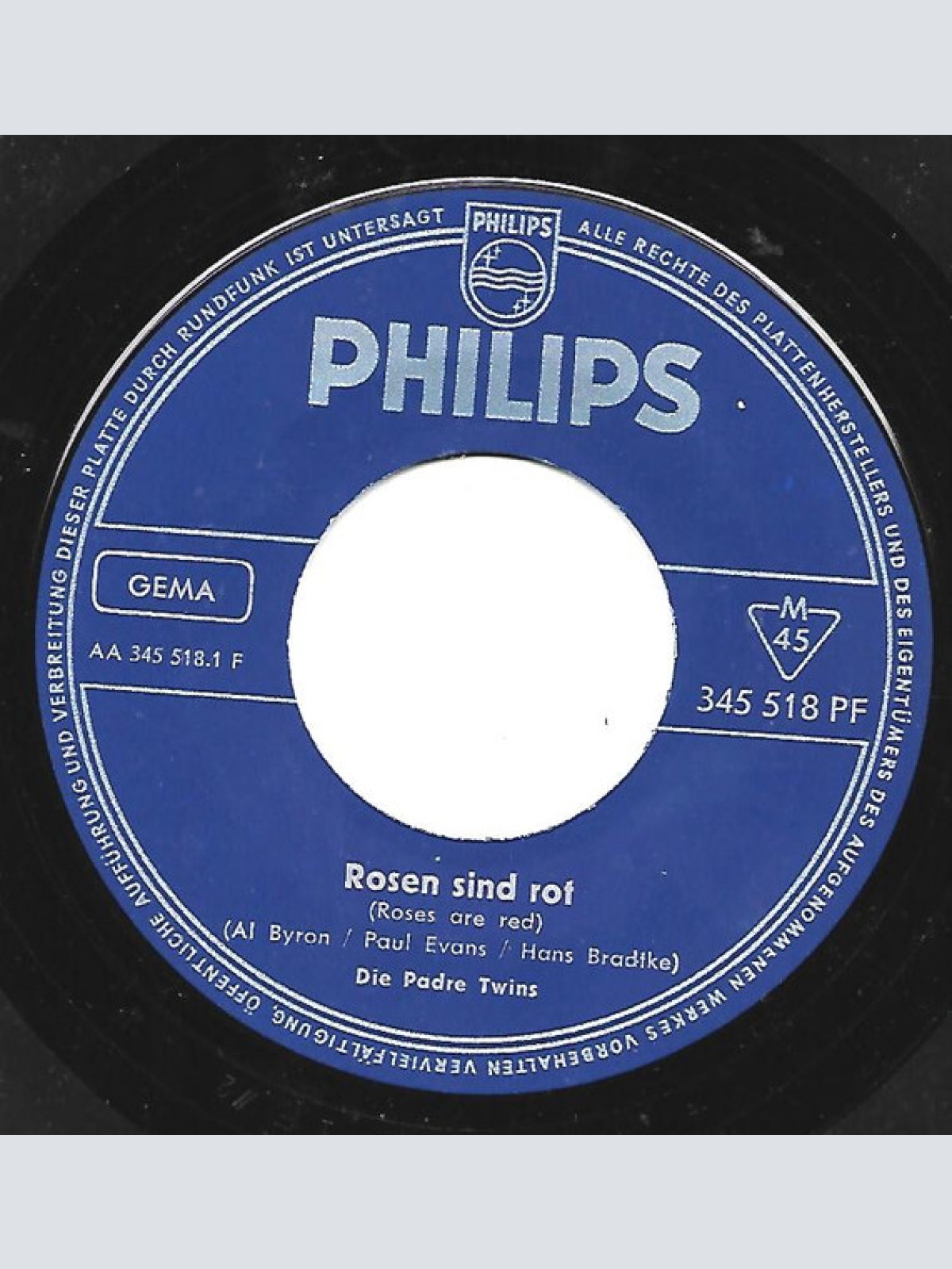 Vinyl / Die Padre Twins* - Rosen Sind Rot