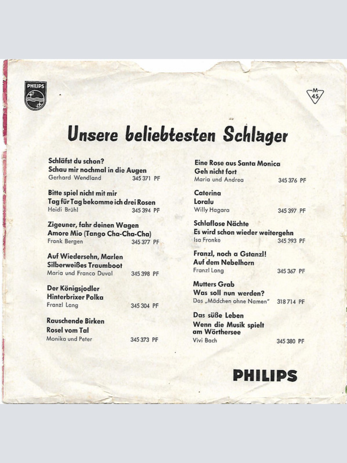 Vinyl / Die Padre Twins* - Rosen Sind Rot