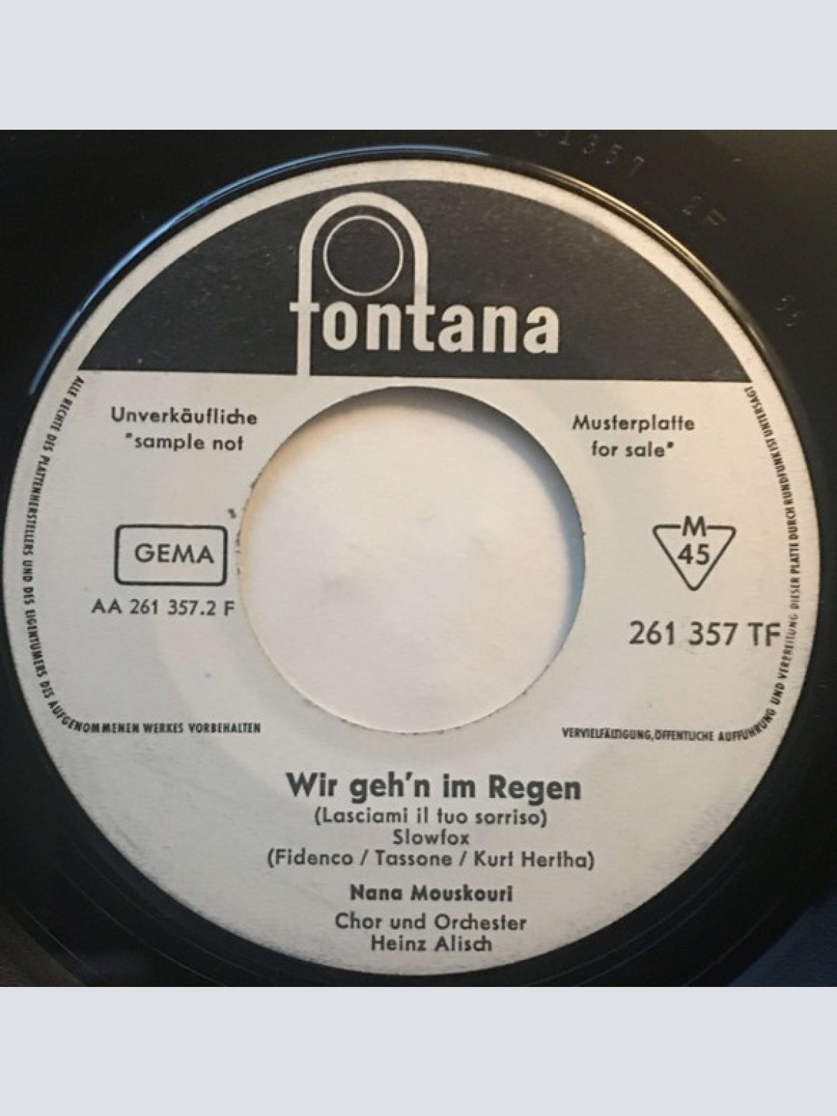 Vinyl / Nana Mouskouri - Die Worte Dieser Nacht (A Force De Prier)