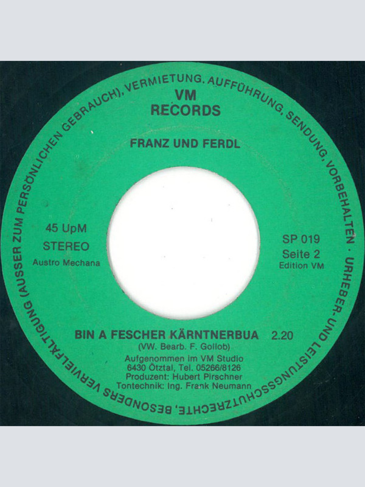Vinyl / Franz Und Ferdl - Vogeltanz (Dance Little Bird)