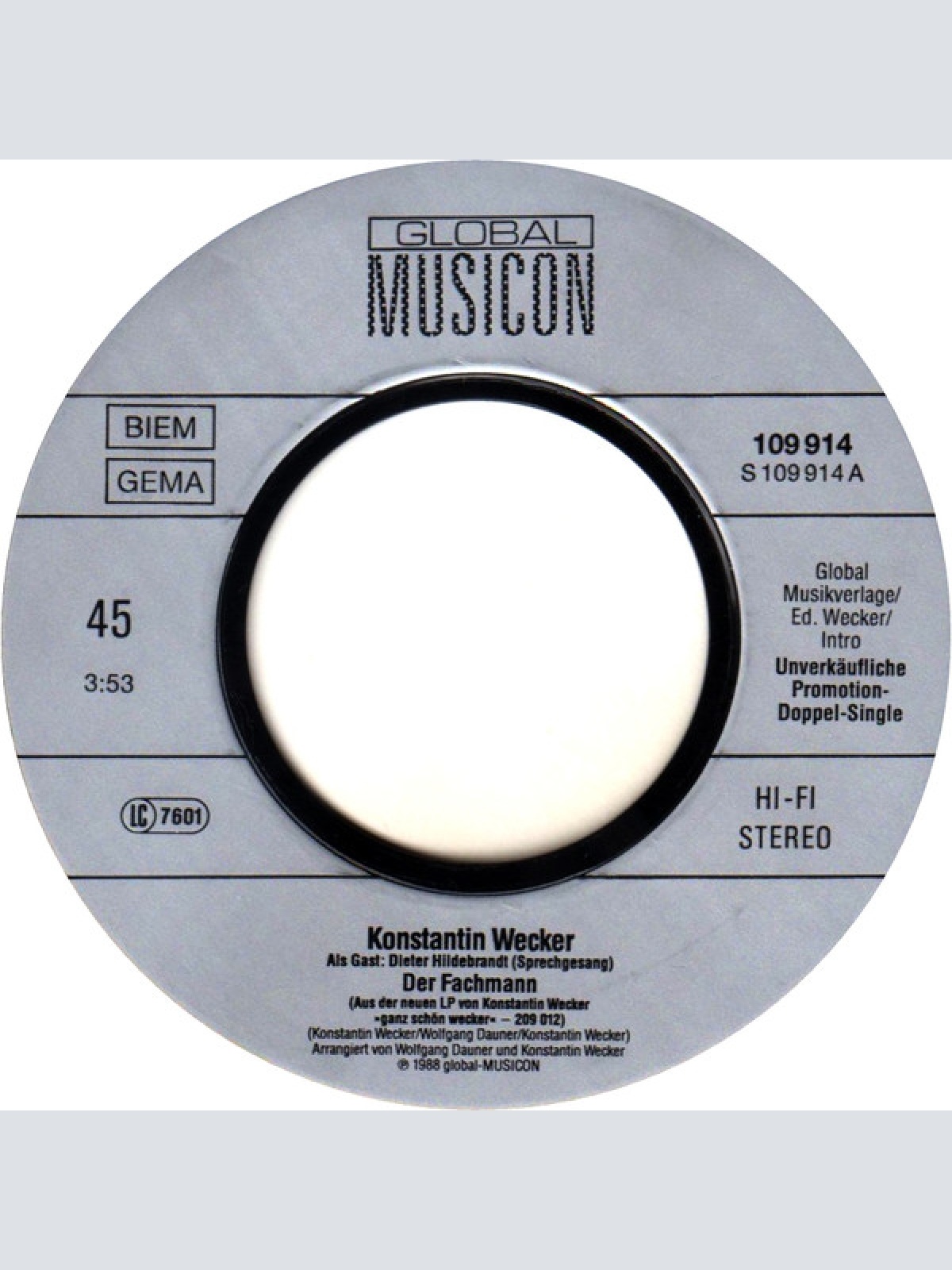 Vinyl / Konstantin Wecker - Ganz Schön Wecker