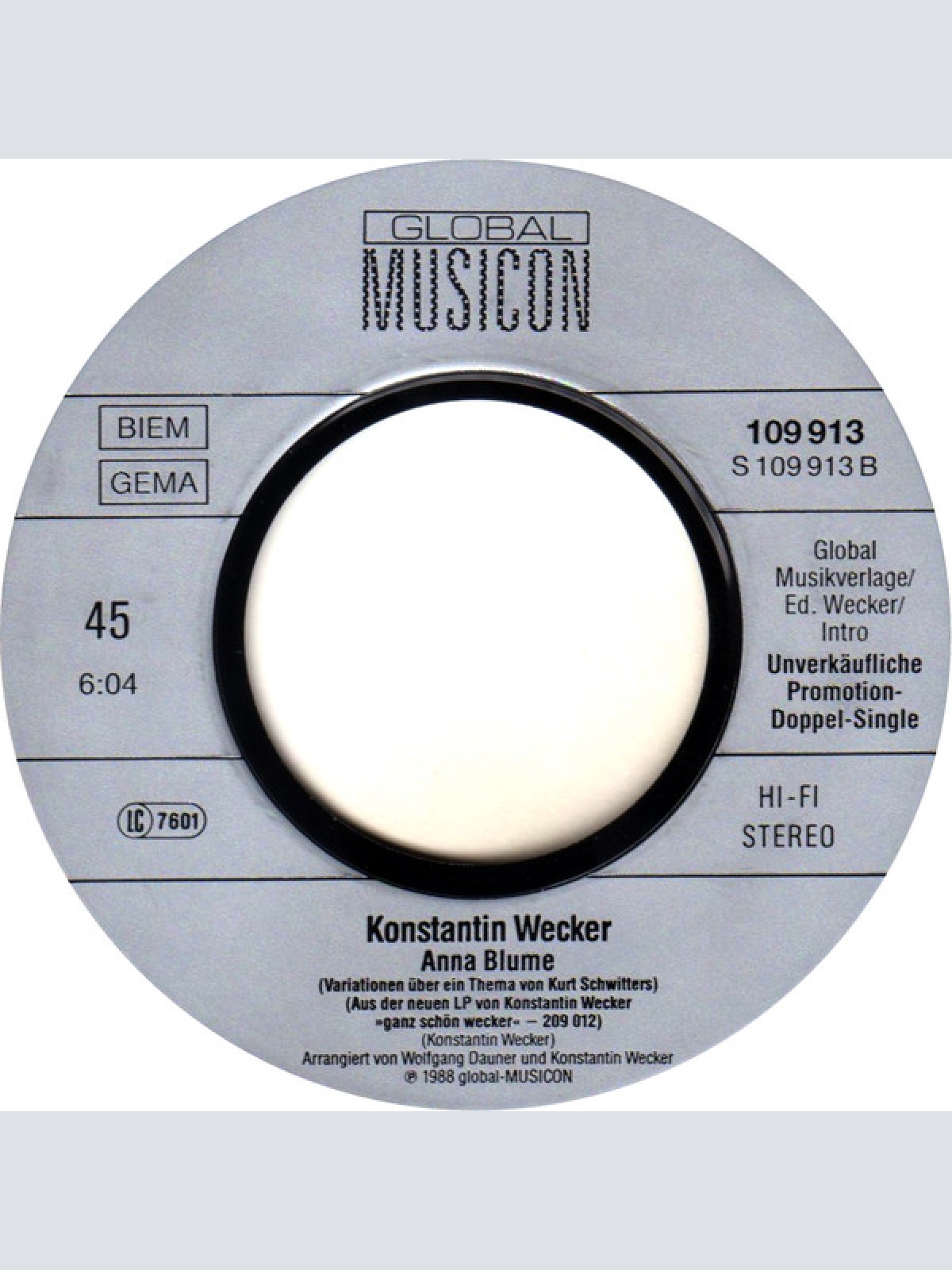 Vinyl / Konstantin Wecker - Ganz Schön Wecker