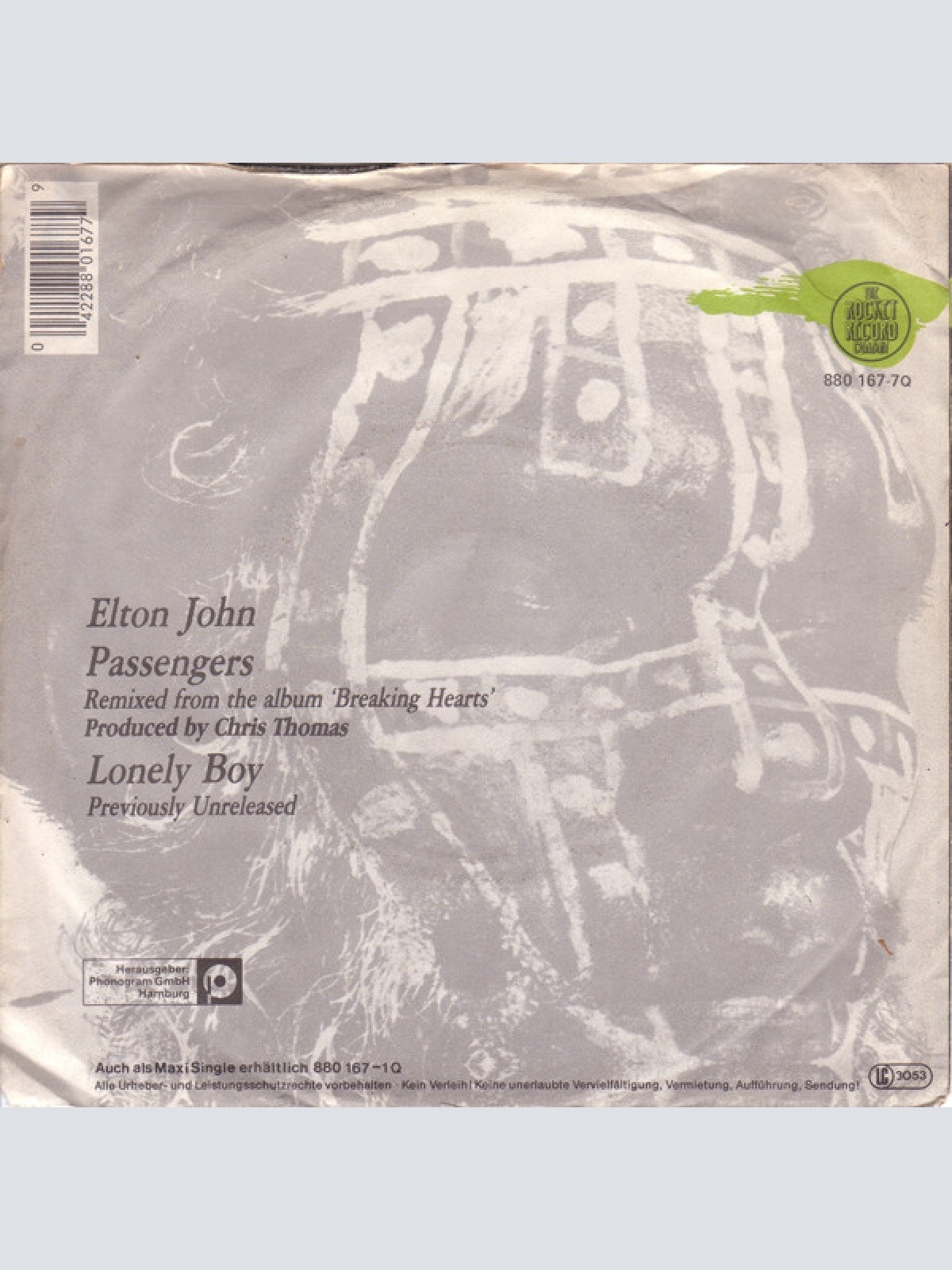 Vinyl / Elton John - Passengers