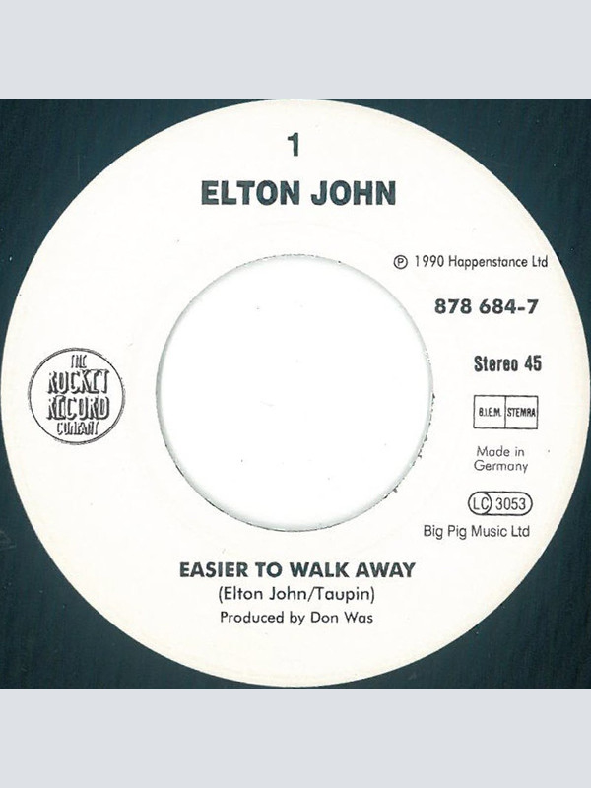 Vinyl / Elton John - Easier To Walk Away