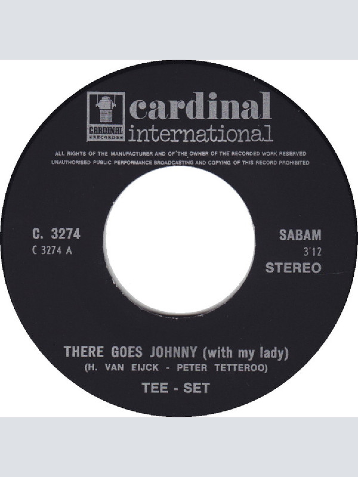 Vinyl / Tee-Set - There Goes Johnny (With My Lady)