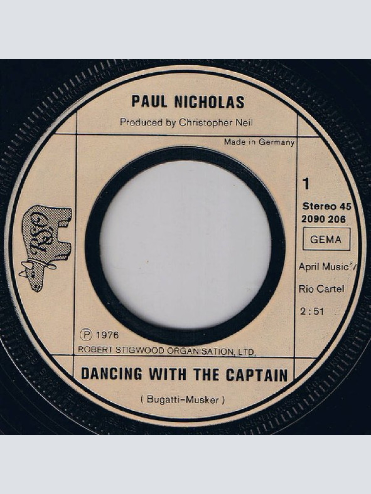 Vinyl / Paul Nicholas - Dancing With The Captain